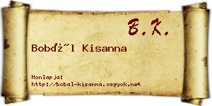 Bobál Kisanna névjegykártya